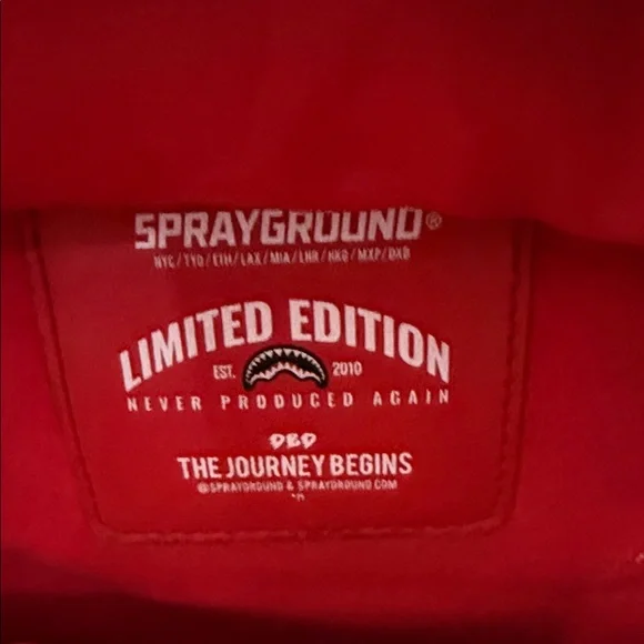 Sprayground Brown and Tan Graphic Backpack - Picture 7 of 10